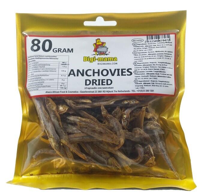 BM Dried Anchovy 80g – dried small fish in sealed pack for soups and stews