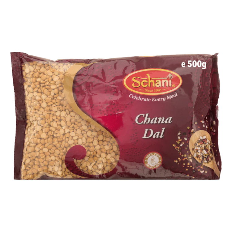 Schani Chana Dal 500g – Split chickpeas for Indian cooking, high protein lentils