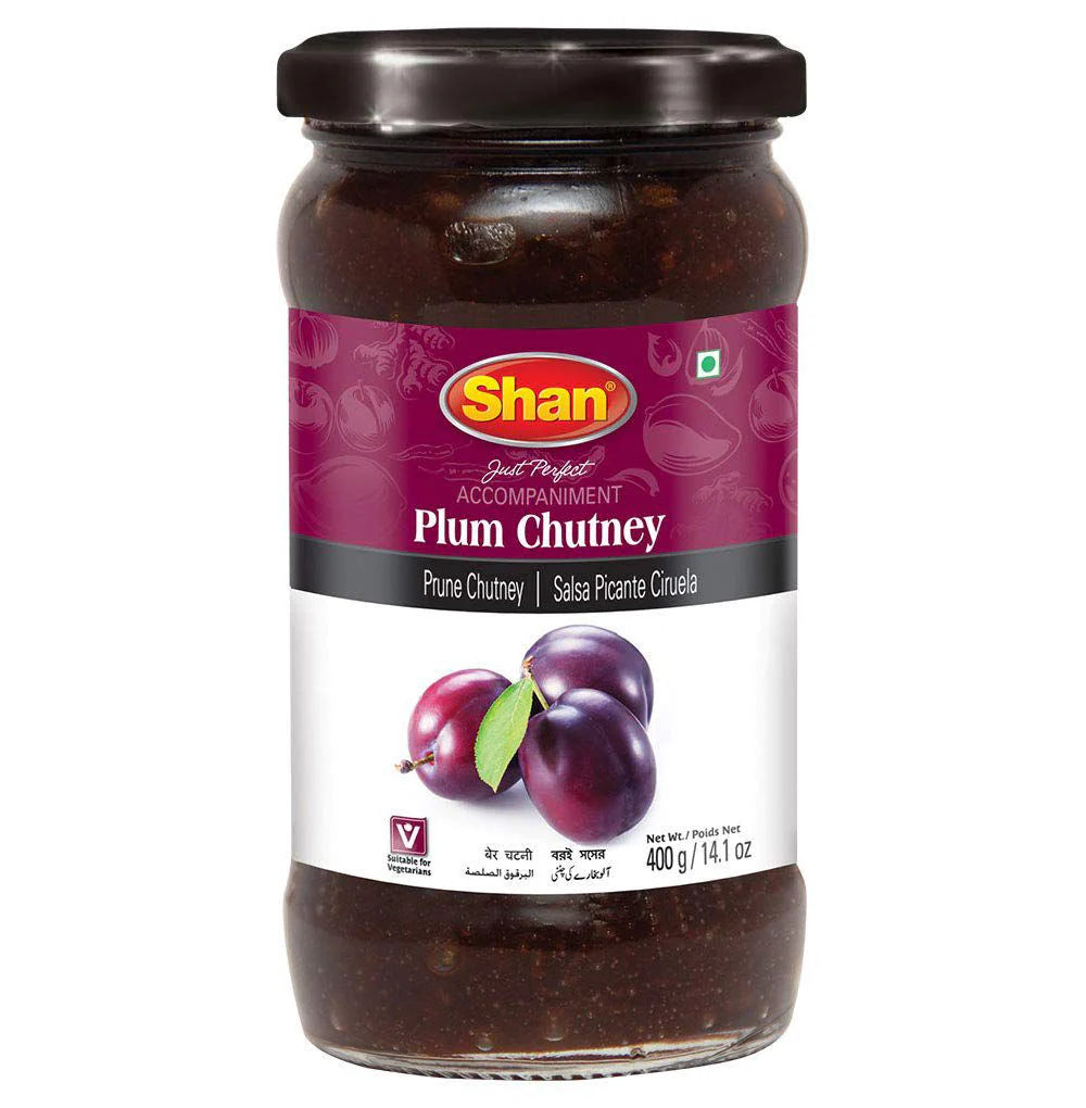 Shan Plum Chutney - Sweet & Tangy Indian Sauce, 400g