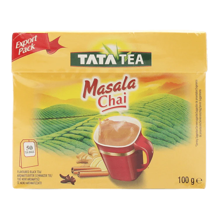 TATA Masala Chai Tea – 50 Teabags | Authentic Spiced Indian Tea Blend