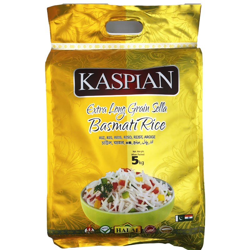 Kaspian Extra Long Sella Basmati Rice 5kg