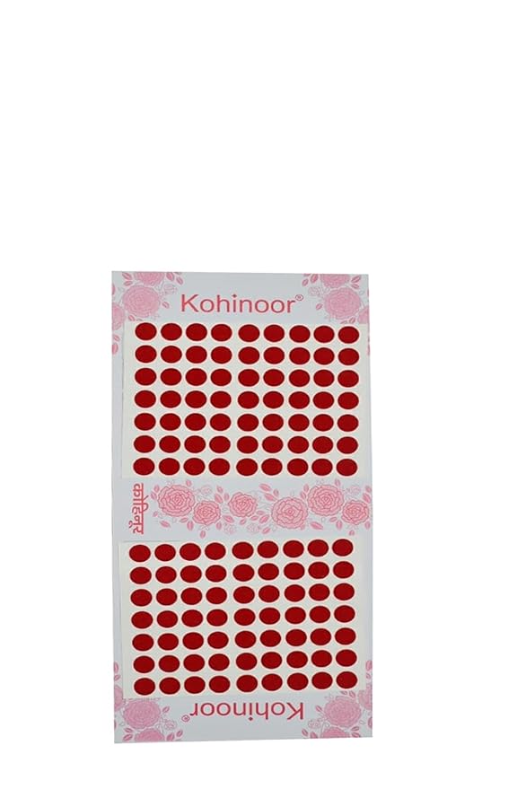 Kohinoor Red Bindi For Women (Size-4)