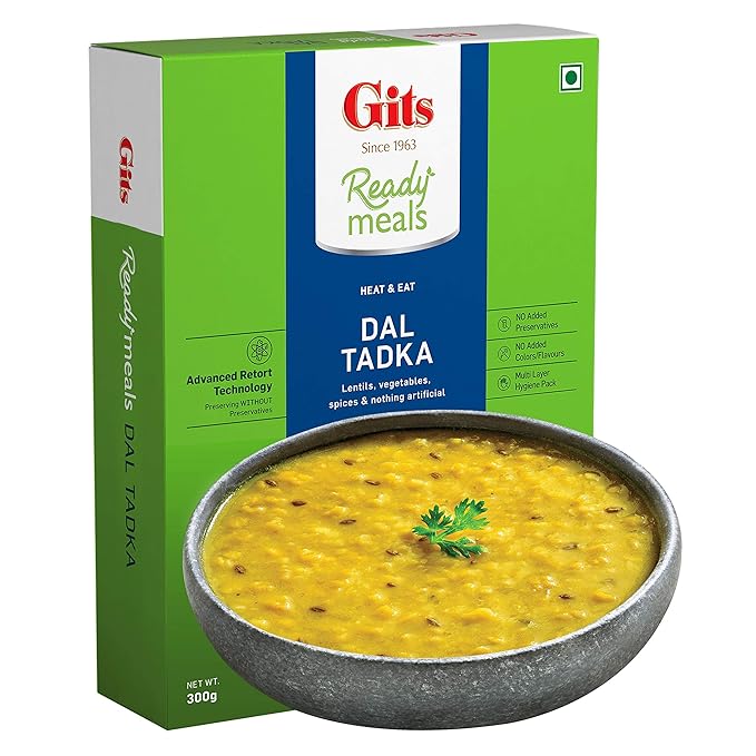 Gits Ready to Eat Dal Tadka, Pure Veg, 300g