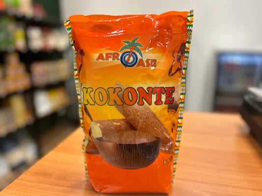 Afroase Kokonte 1kg – traditional Ghanaian cassava flour for swallow meals