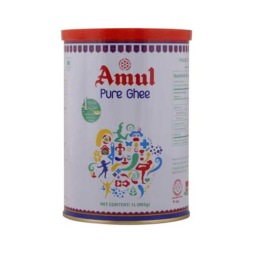 Amul Pure Ghee – Rich & Aromatic Indian Clarified Butter for Cooking