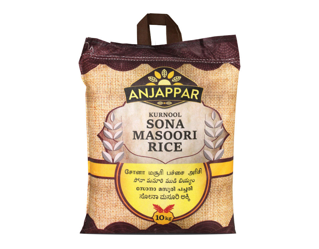 Anjappar - 10kg Kurnool Sona Masoori Rice