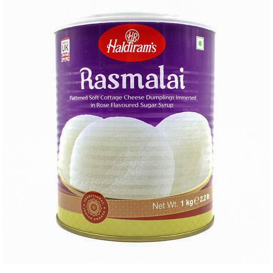 Haldiram's Rasmalai (Canned) 1Kg