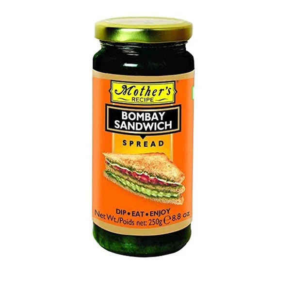 Mother's Recipe Bombay Sandwich Chutney - Spicy Green Chutney for Sandwichs, 250g