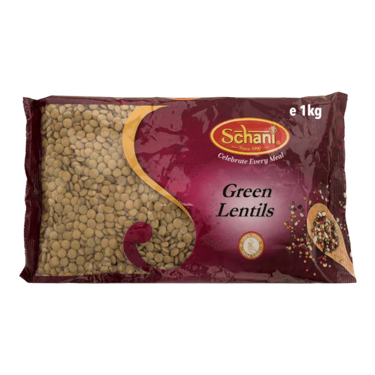 Schani Grüne Linsen 1kg – Whole Green Lentils for Soups, Salads & Cooking