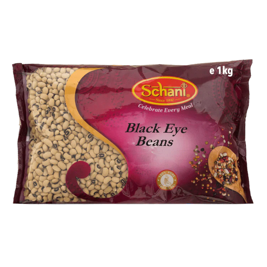 Schani Schwarzäugige Erbsen (Lobiya) 1kg – Black-Eyed Peas for Indian & African Cooking