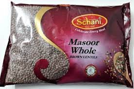 Schani Masoor Whole 1kg – Whole Red Lentils for Indian Cooking & Dals