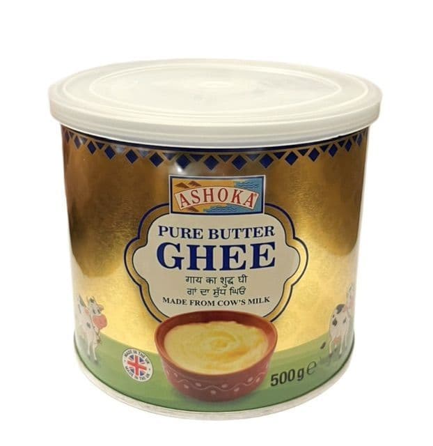 Ashoka Pure Butter Ghee – Traditional Clarified Butter for Cooking, 500g