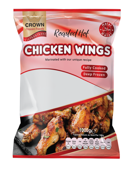 Roasted Hot Chicken Wings 1kg | Berlin Only Same Day Delivery