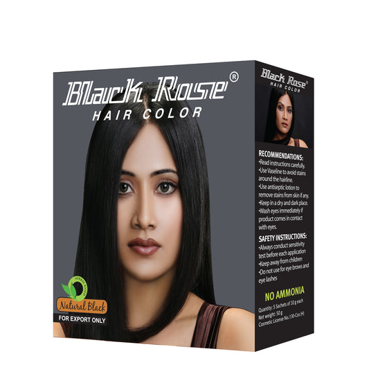 BLACK ROSE NATURAL BLACK HENNA POWDER