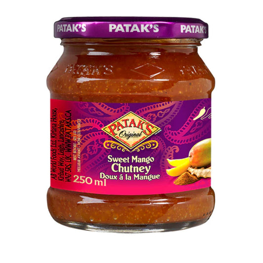 Patak's Sweet Mano Chutney – Authentic Indian Condiment, 340g