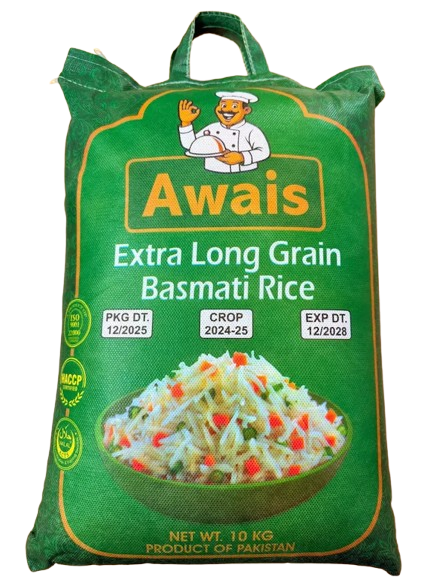 2 x Awais Basmati Rice 10kg | Affordable Pakistani Basmati Rice | Perfect for Biryani & Pulao