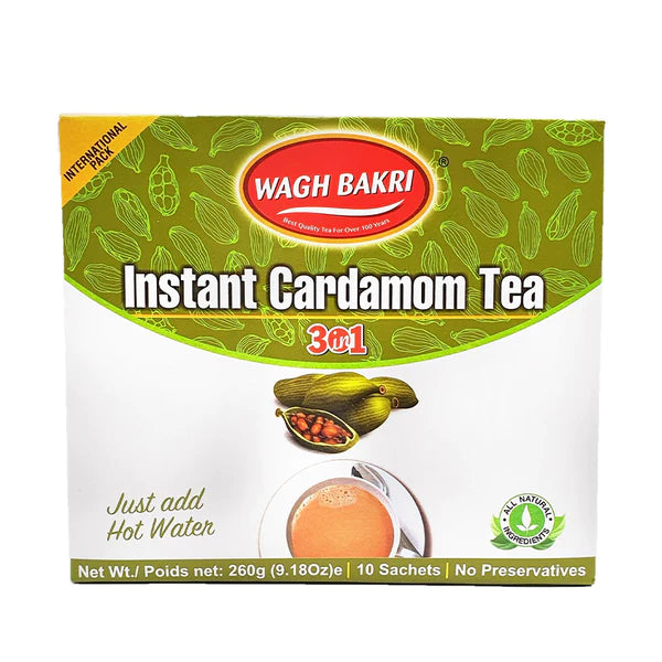 Wagh Bakri Cardamom Instant Premix Extract Tea 140gm | 3 in one